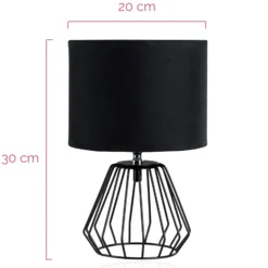 Pauleen Shiny Diamond lámpara de mesa, pie jaula