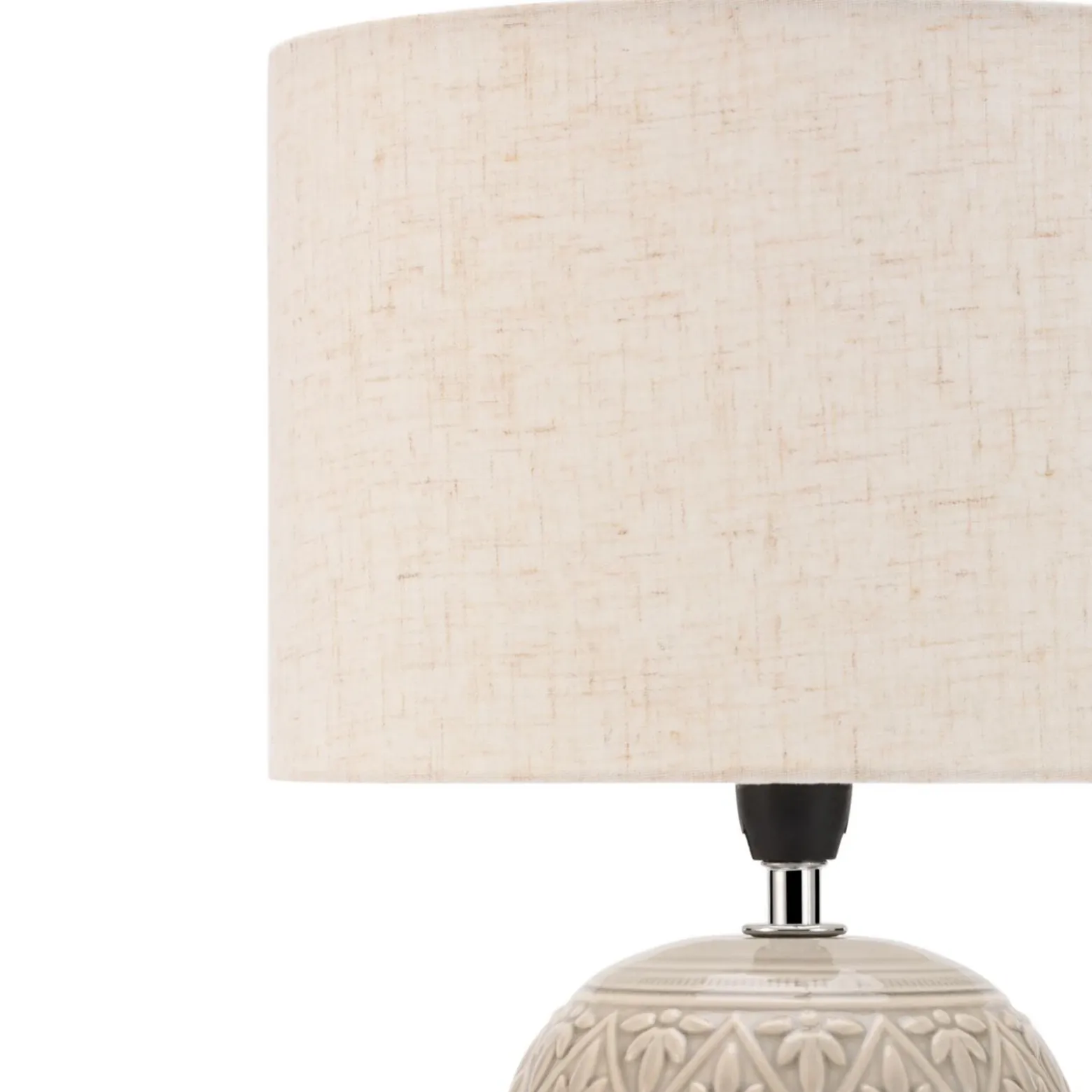 Pauleen Tender Pearl lámpara mesa pantalla textil