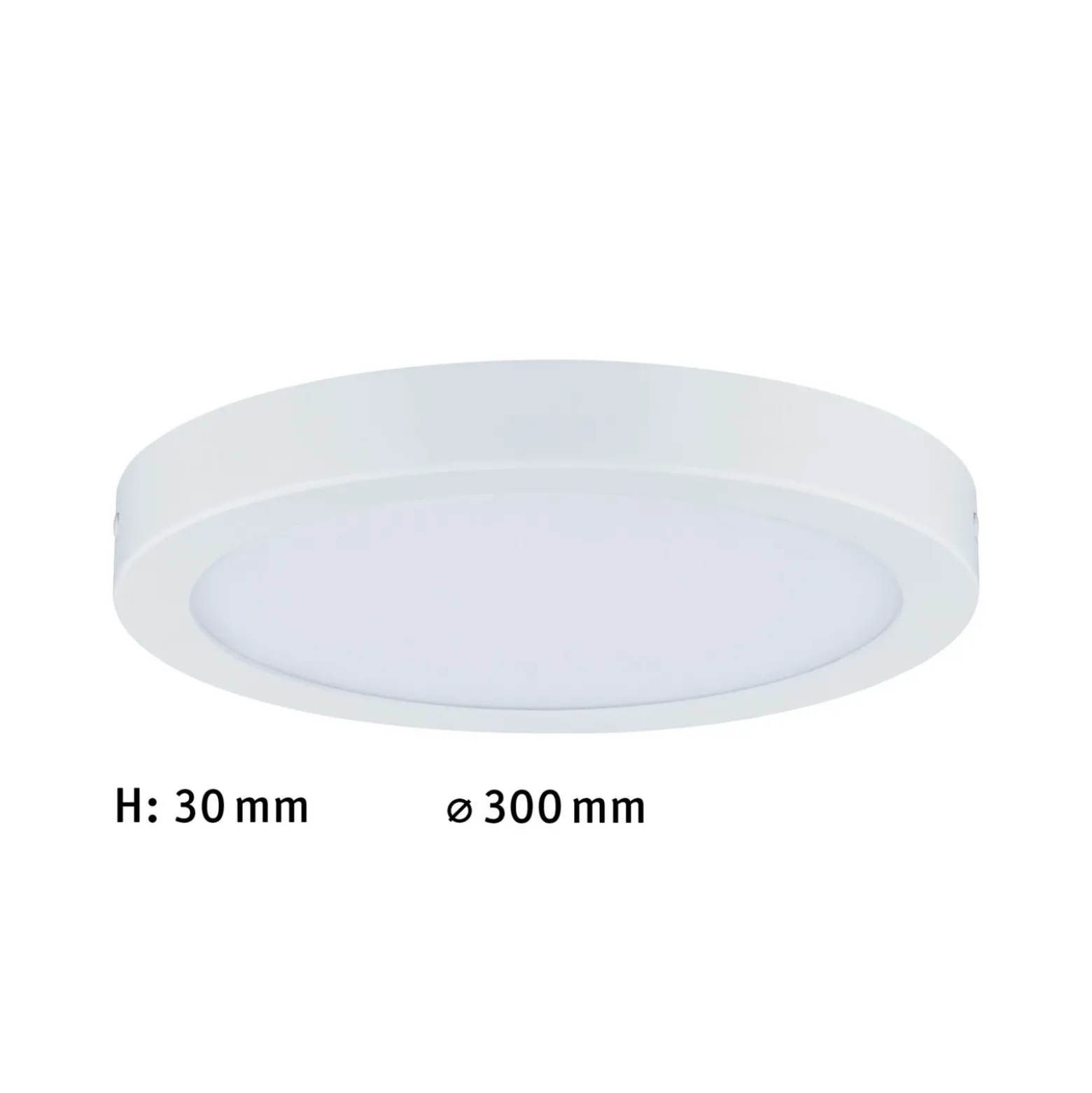 Paulmann Abia panel LED Ø 30cm 2.700K blanco mate