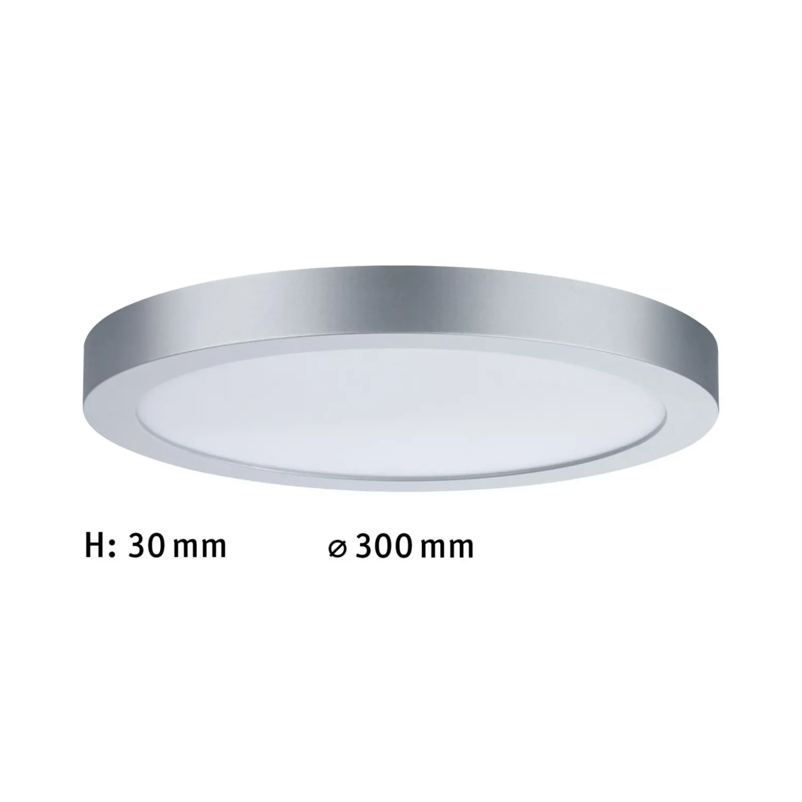 Paulmann Abia panel LED Ø 30 cm 2.700K cromo mate