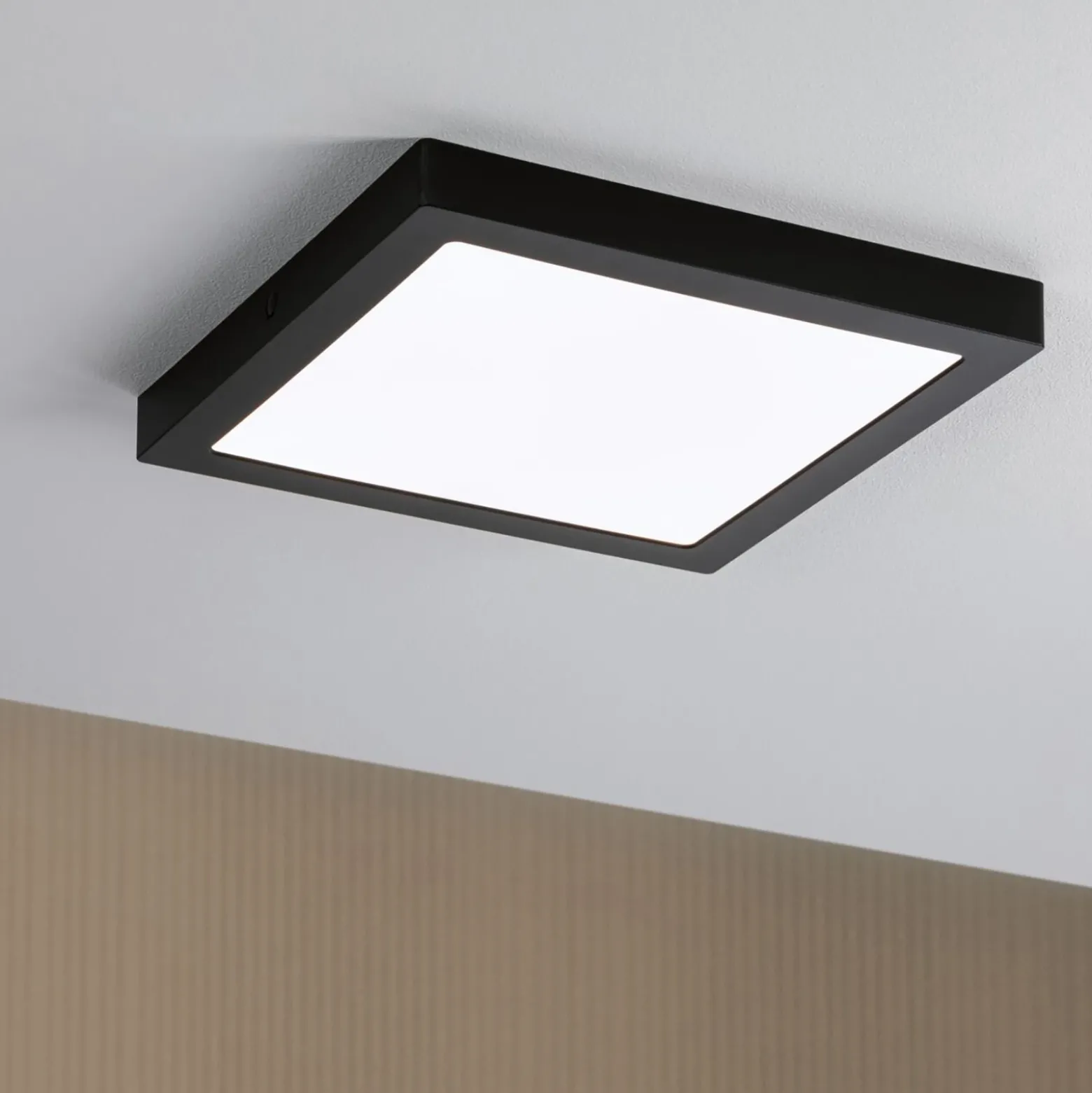 Paulmann Abia panel LED 4.000K angular 30cm negro
