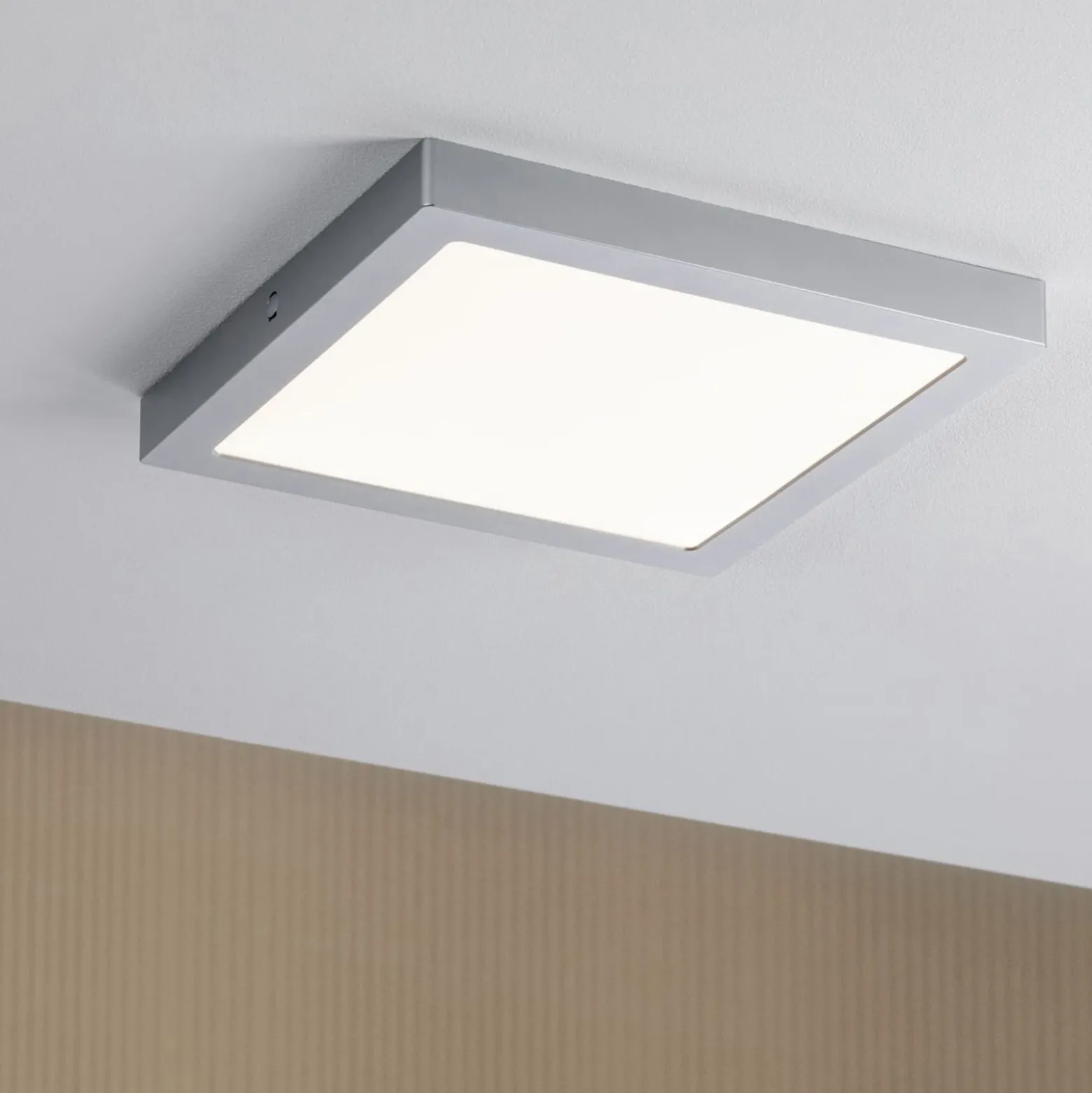 Paulmann Abia panel LED 30x30 cm 2.700K cromo