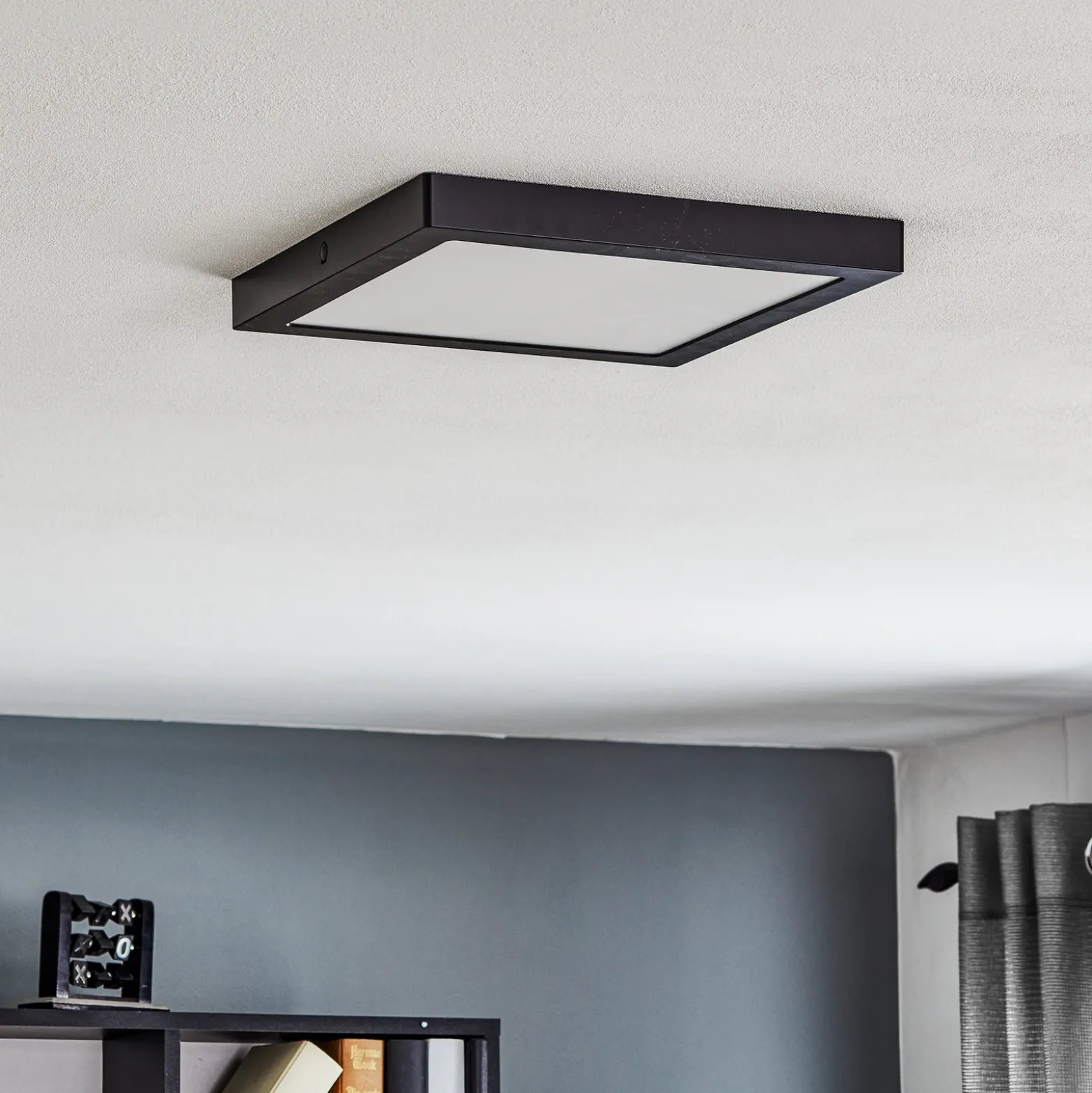 Paulmann Abia panel LED 30x30 cm 2.700K negro