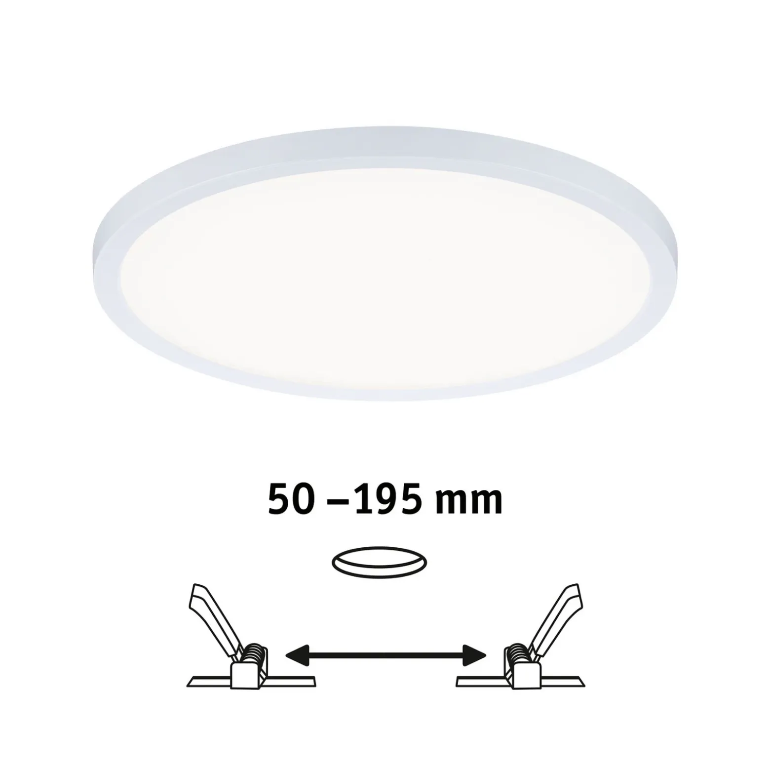 Paulmann Areo panel dim 3 redondo 840 white 23cm