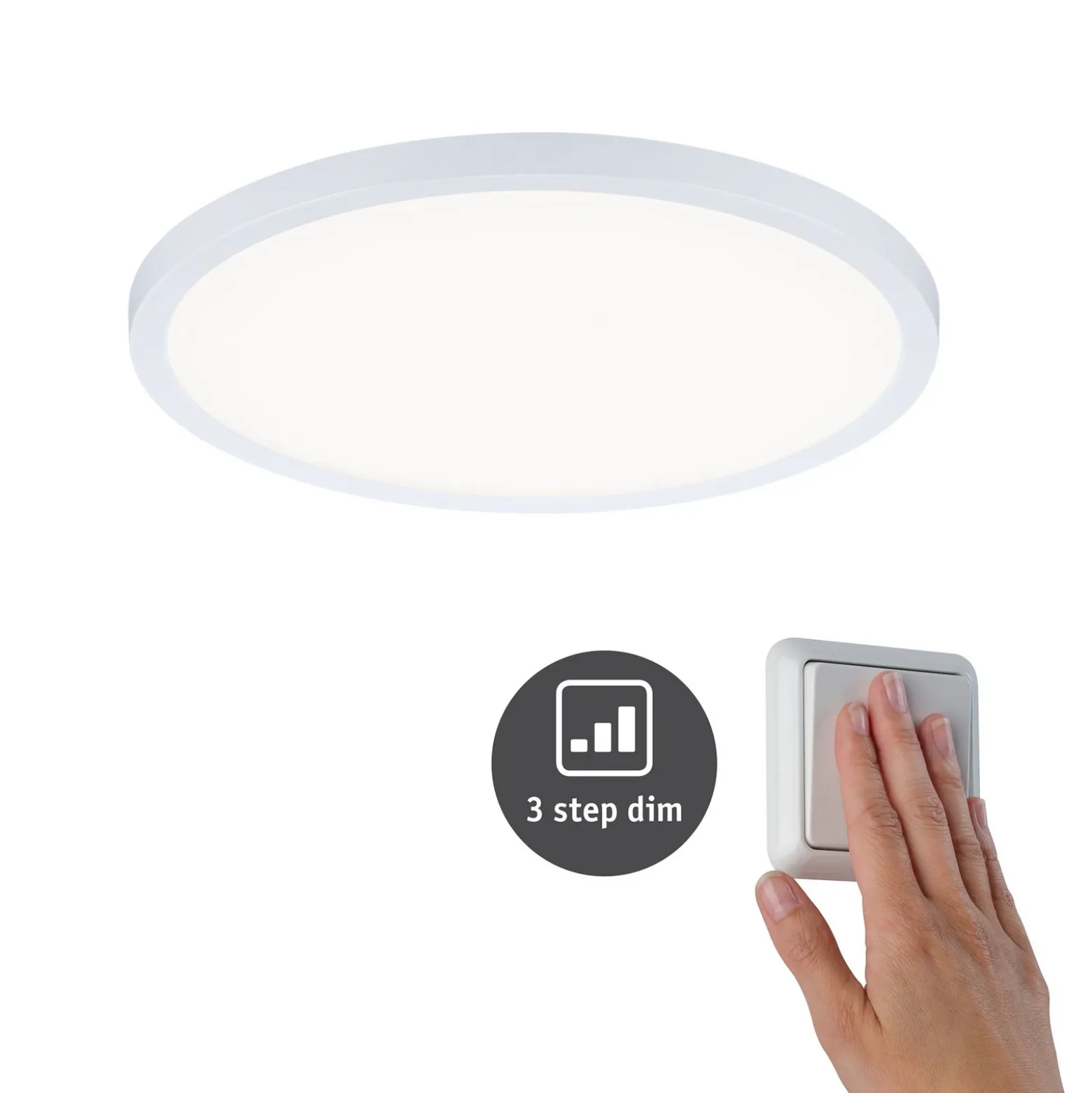 Paulmann Areo panel dim 3 redondo 840 white 23cm