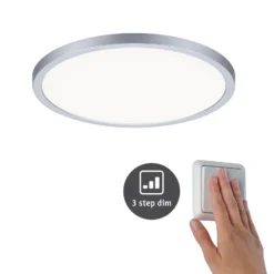 Paulmann Areo panel dim 3 redondo 840 cromo 23cm