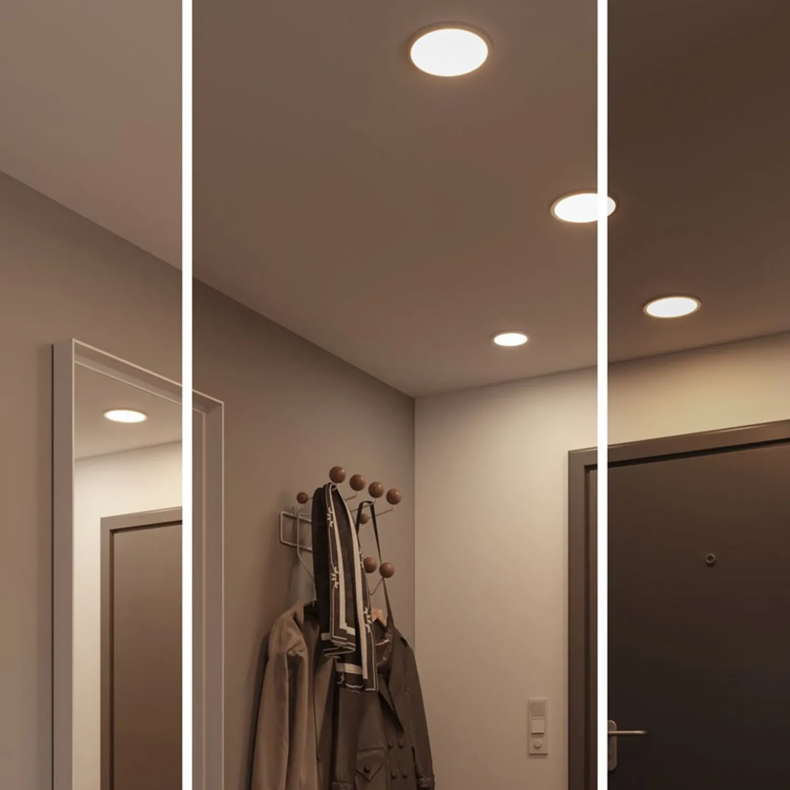 Paulmann Areo panel dim 3 redondo 840 cromo 17,5cm