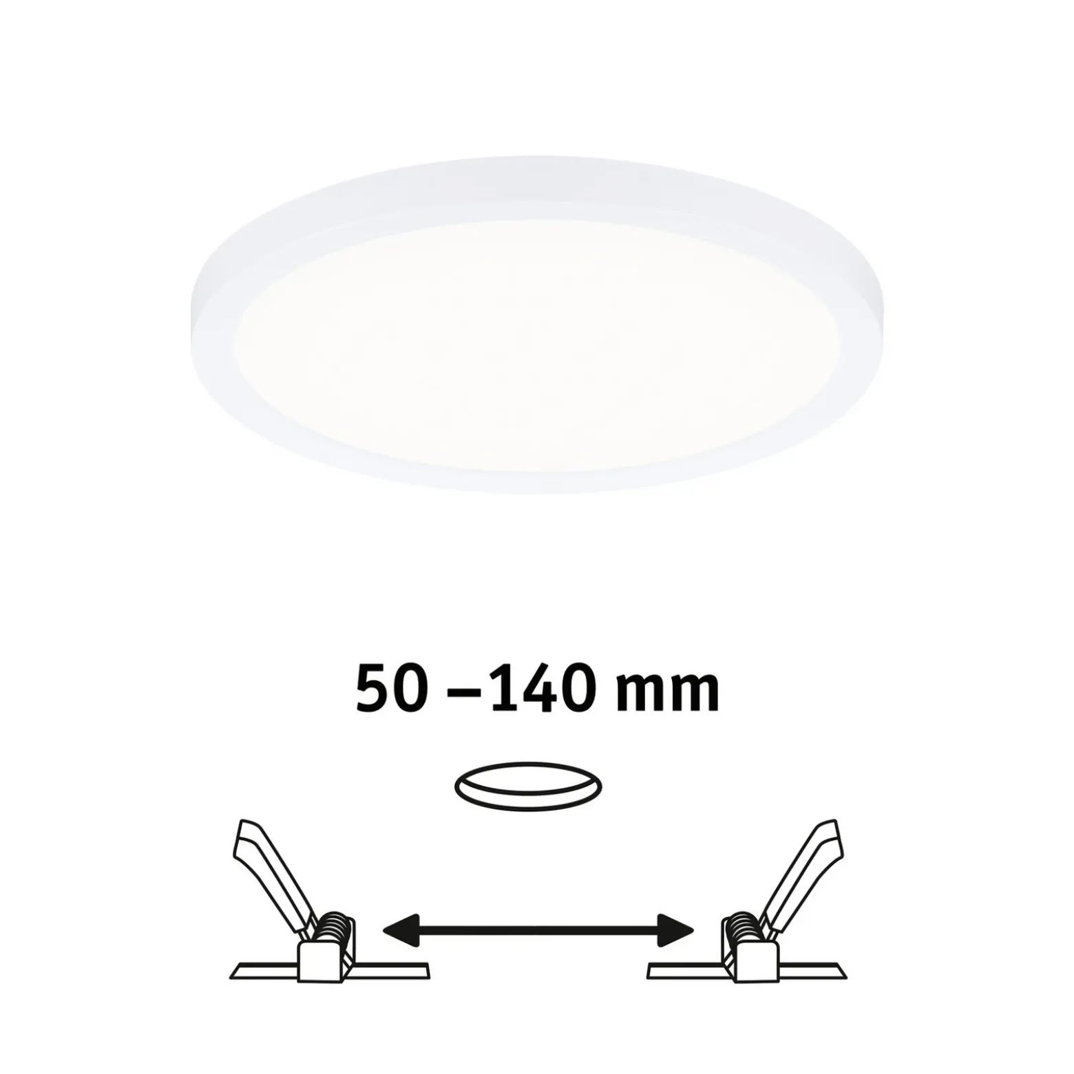 Paulmann Areo panel dim 3 redondo 840 white 17,5cm