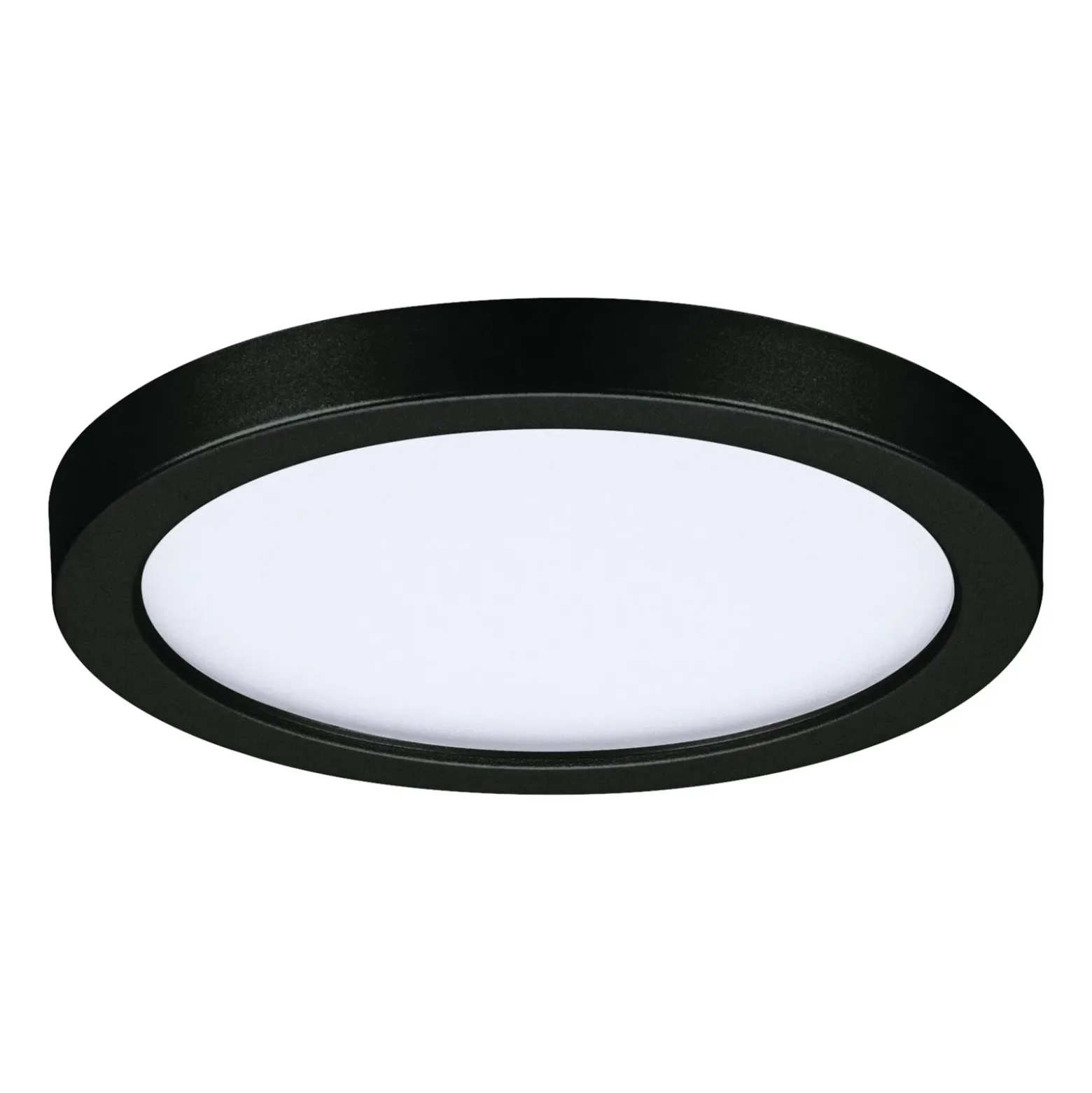 Paulmann Areo panel LED redondo negro 3000K Ø11,8cm
