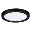 Paulmann Areo panel LED redondo negro 3000K Ø11,8cm