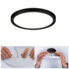 Paulmann Areo panel LED redondo negro 4000K Ø17,5cm
