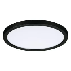Paulmann Areo panel LED redondo negro 3000K Ø17,5cm