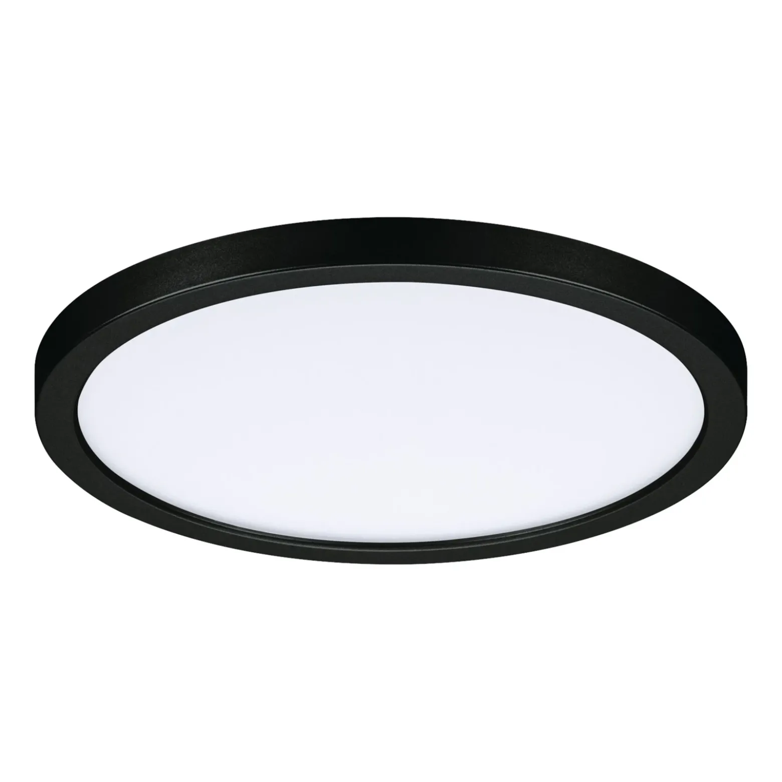 Paulmann Areo panel LED redondo negro 3000K Ø17,5cm
