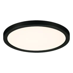 Paulmann Areo panel LED redondo negro 3000K Ø17,5cm