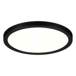 Paulmann Areo panel LED redondo negro 4000K Ø17,5cm