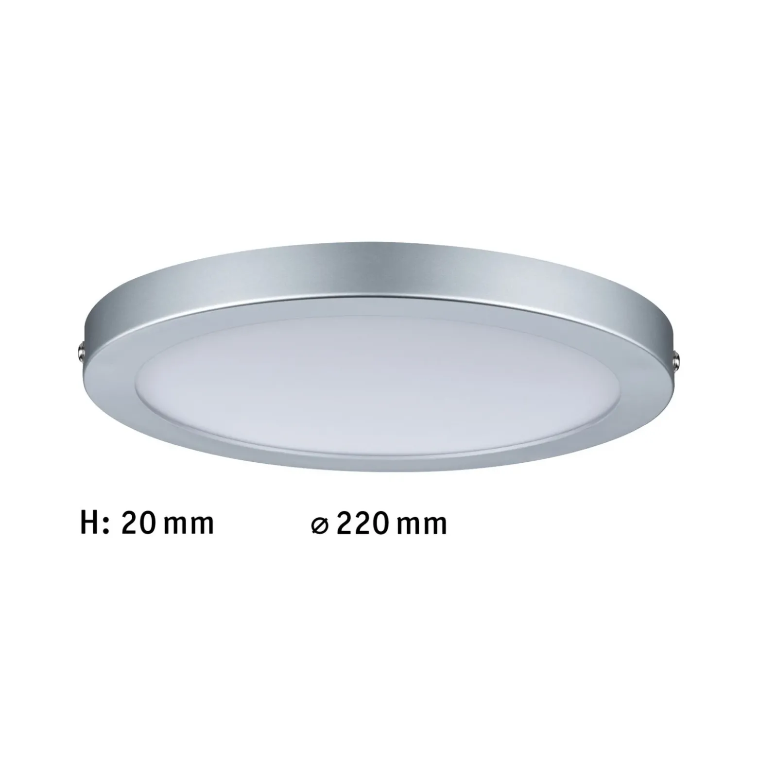 Paulmann Atria lámpara LED de techo Ø 22cm cromo