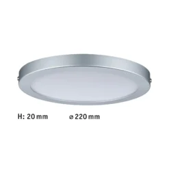 Paulmann Atria lámpara LED de techo Ø 22cm cromo