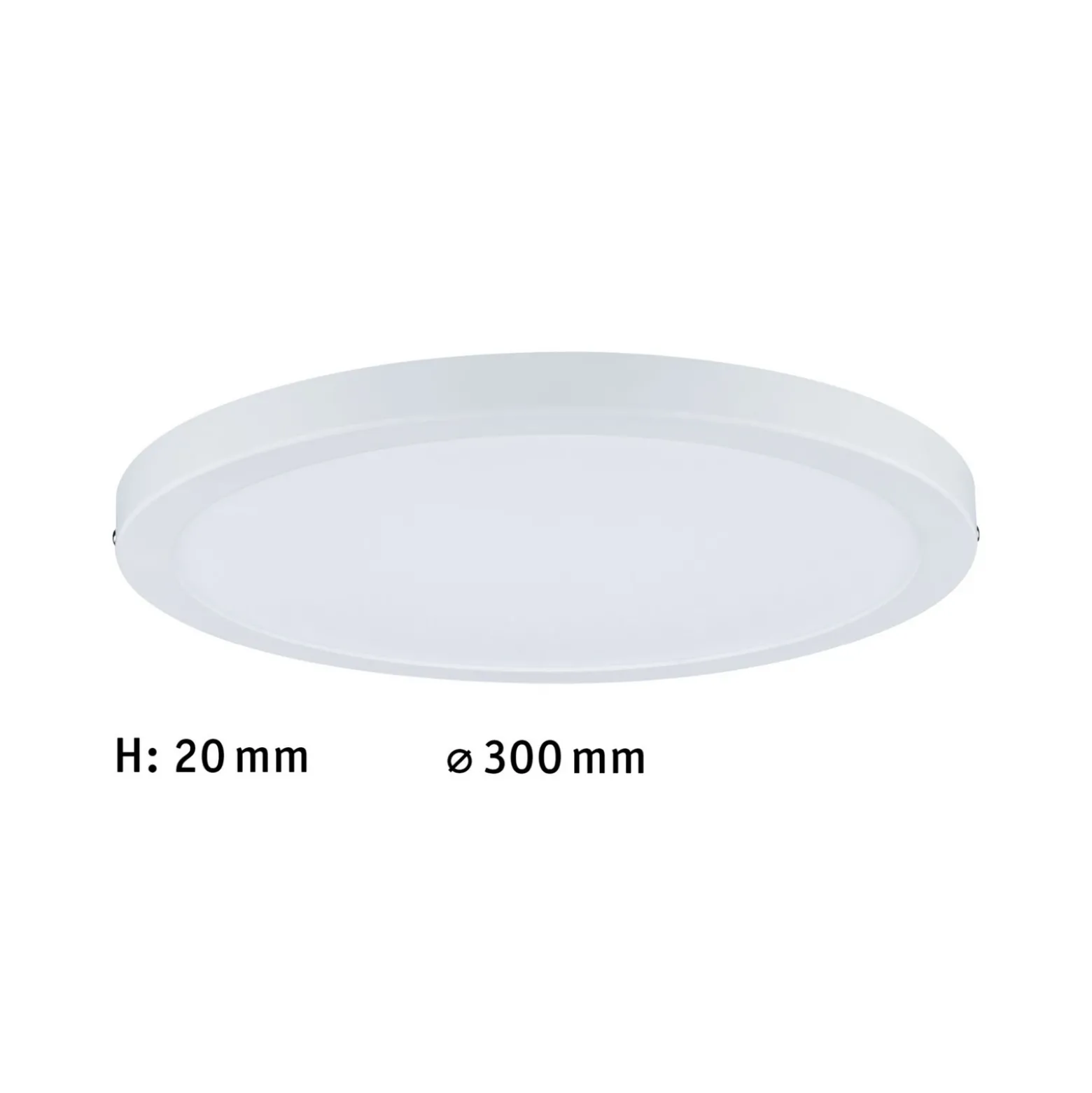 Paulmann Atria plafón LED Ø30cm blanco mate