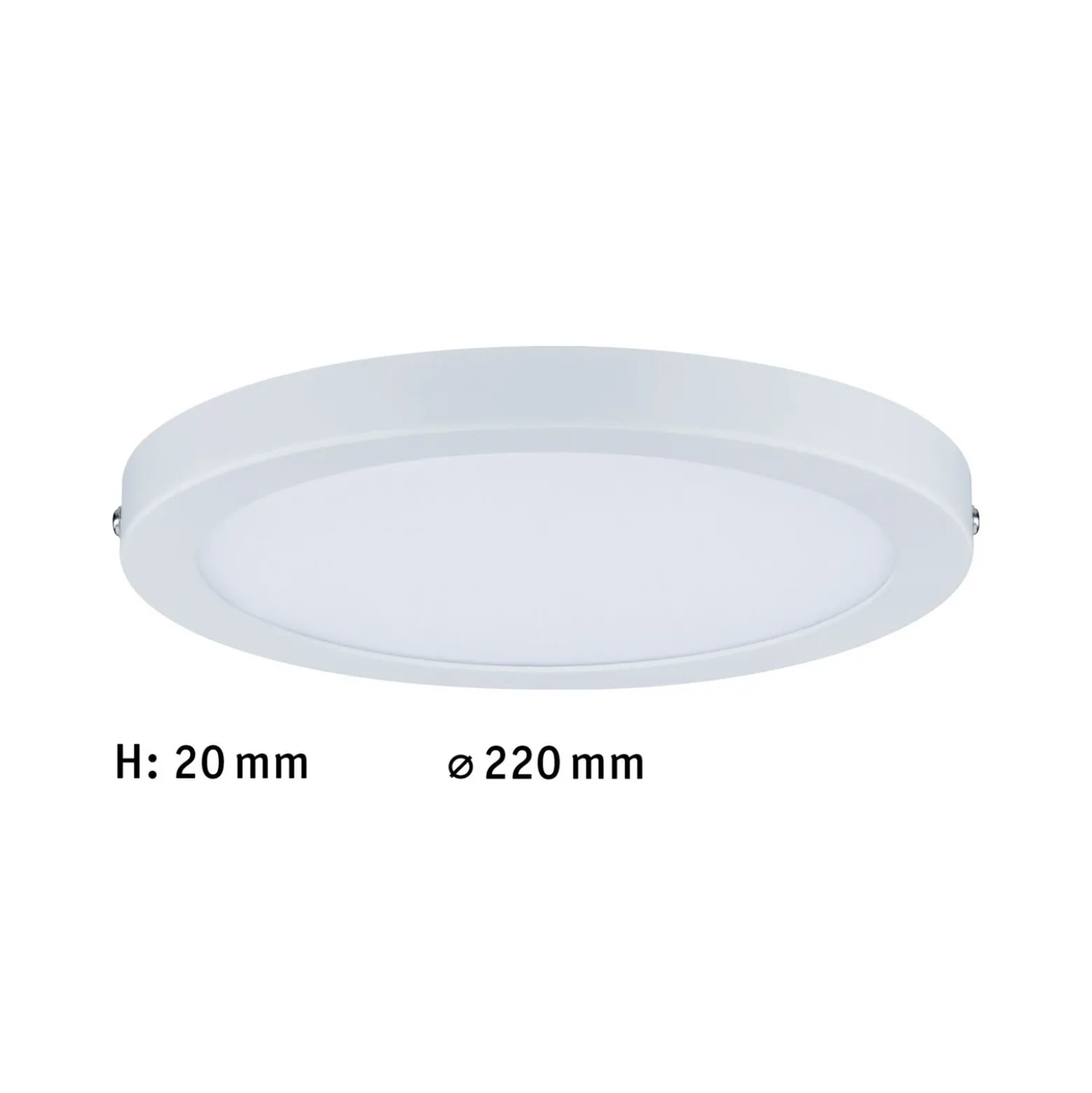 Paulmann Atria plafón LED Ø22cm blanco mate