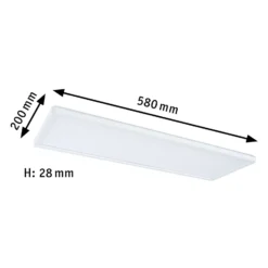 Paulmann Atria Shine on/off blanco 830 58x20cm