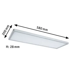 Paulmann Atria Shine panel dim cromo RGBW 58x20