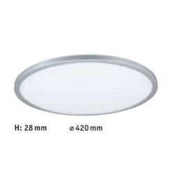 Paulmann Atria Shine Panel dim cromo RGBW Ø42cm
