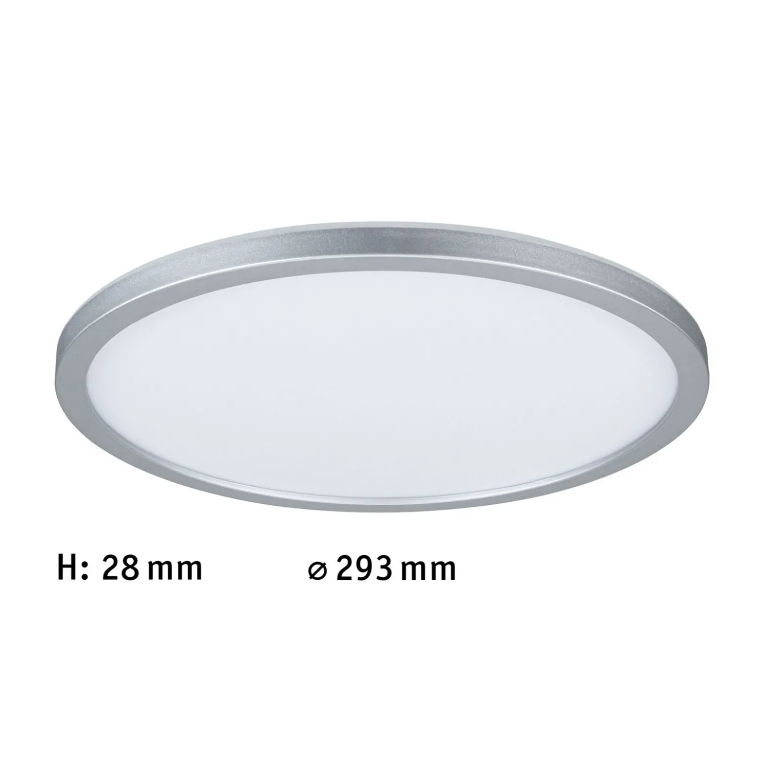 Paulmann Atria Shine Panel on/off cromo 840 Ø29cm