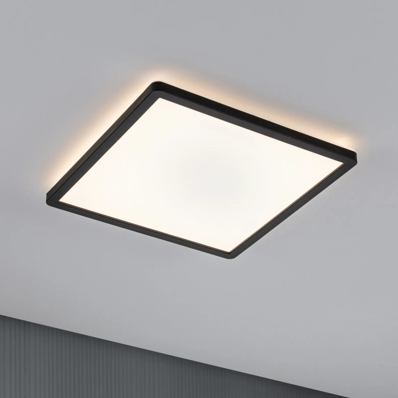 Paulmann Atria Shine Panel on/off negro 830 29x29