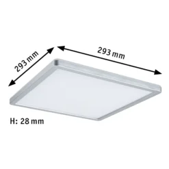 Paulmann Atria Shine panel on/off cromo 830 29x29