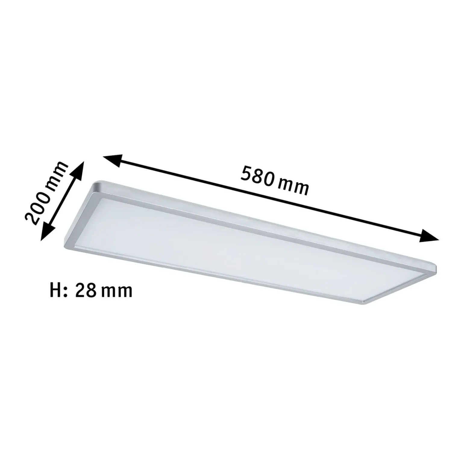 Paulmann Atria Shine panel 3-step cromo 830 58x20