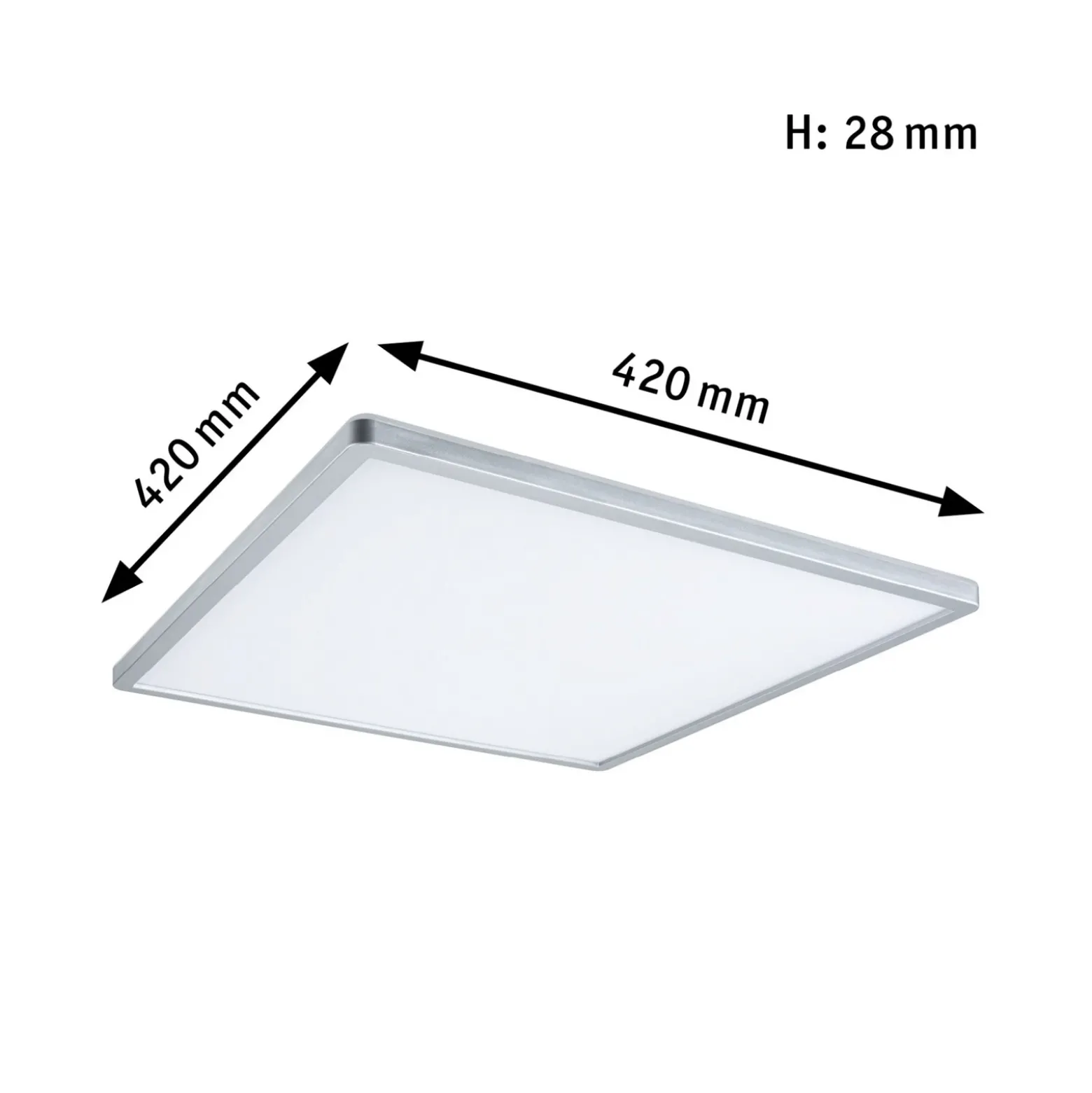 Paulmann Atria Shine panel 3-step cromo 830 42x42