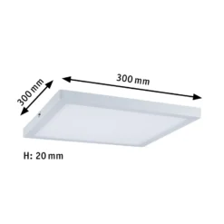 Paulmann Atria techo 4.000 K 30x30 cm blanco mate