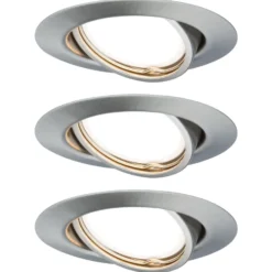 Paulmann Base empotrado LED 3 ud 3 step dim hierro