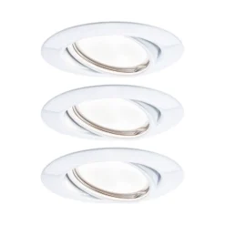 Paulmann Base foco empotrado GU10 3 ud, blanco