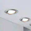 Paulmann Base foco empotrado GU10 3 ud, hierro