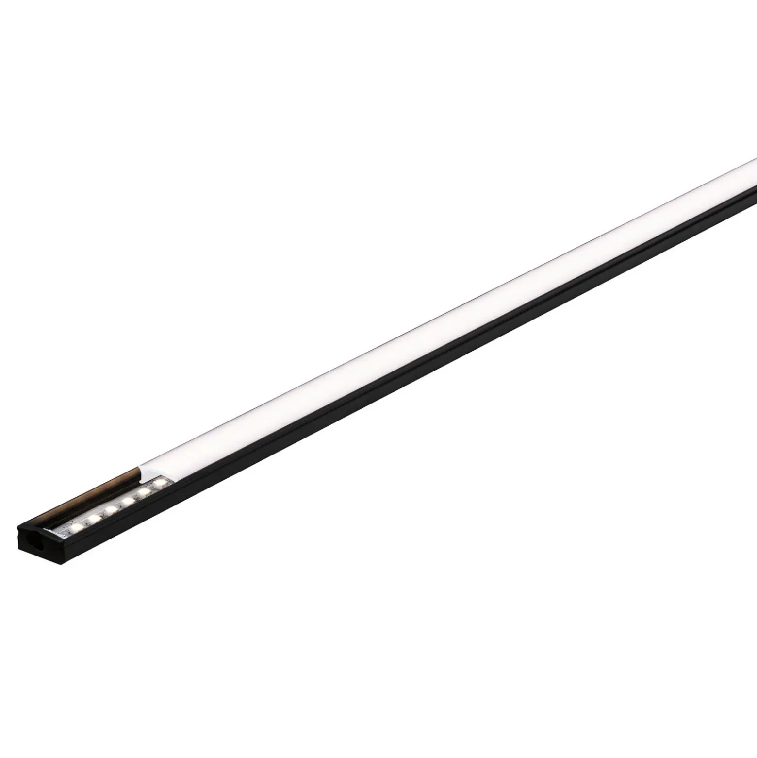Paulmann Base Profil, negro, blanco, 1m