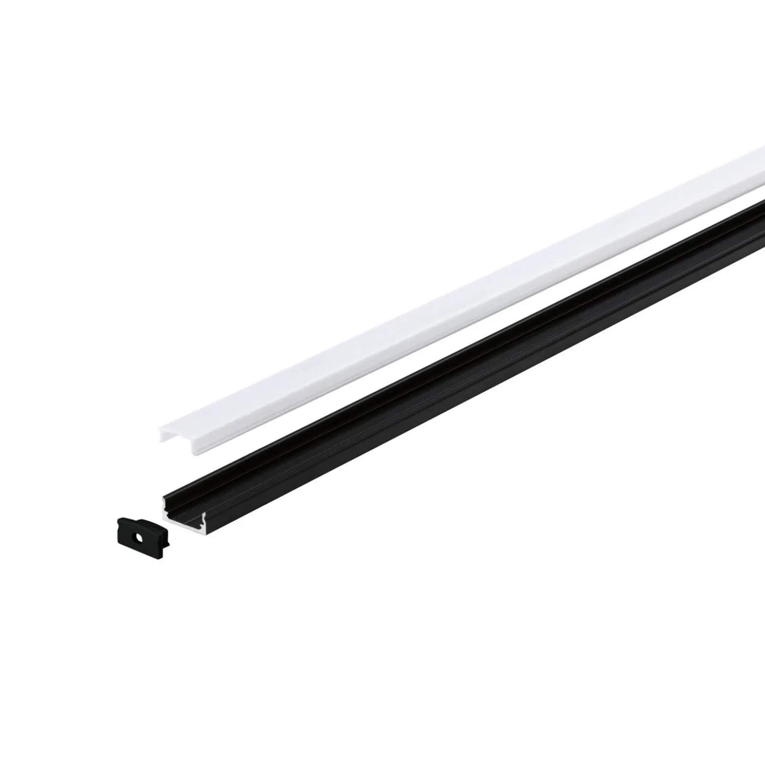 Paulmann Base Profil, negro, blanco, 1m