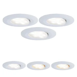 Paulmann Calla, blanco, con interruptor de encendido/apagado y orientable, CCT,