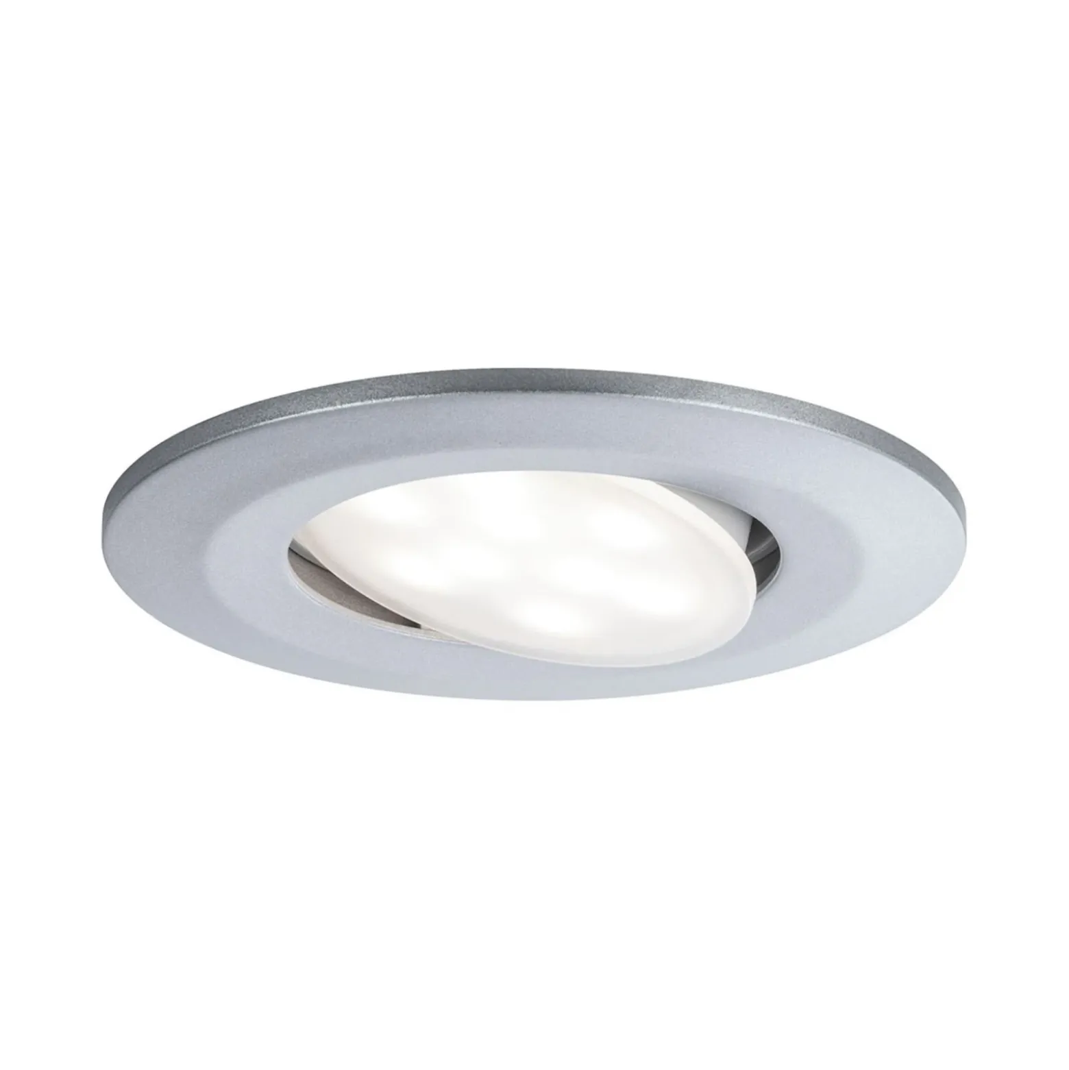 Paulmann Calla, cromada, atenuable y orientable, 4000 K, Ø 9 cm, paquete de 10