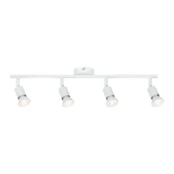 Paulmann Carolina foco de techo, blanco 4 luces
