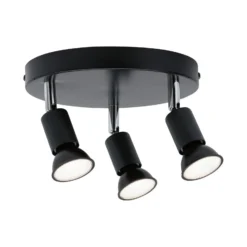 Paulmann Carolina foco de techo, 3 luces IP44