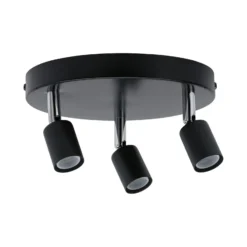 Paulmann Carolina foco de techo, 3 luces IP44