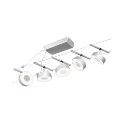 Paulmann Circle sobre cable LED 5 luces cromo mate
