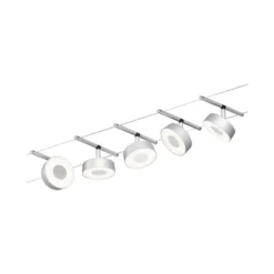 Paulmann Circle sobre cable LED 5 luces cromo mate