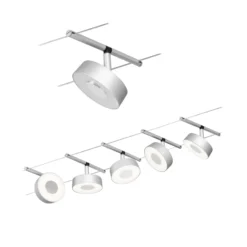 Paulmann Circle sobre cable LED 5 luces cromo mate