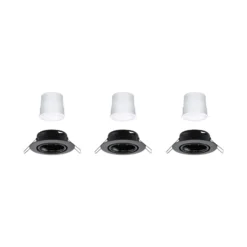 Paulmann Coin Base Foco empotrable LED negro 3 RGBW ZigBee