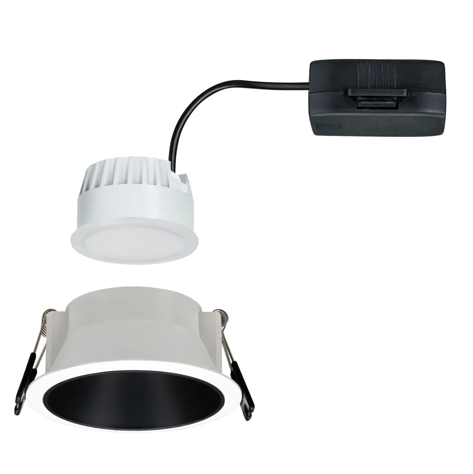 Paulmann Cole spotlight LED, negro-blanco