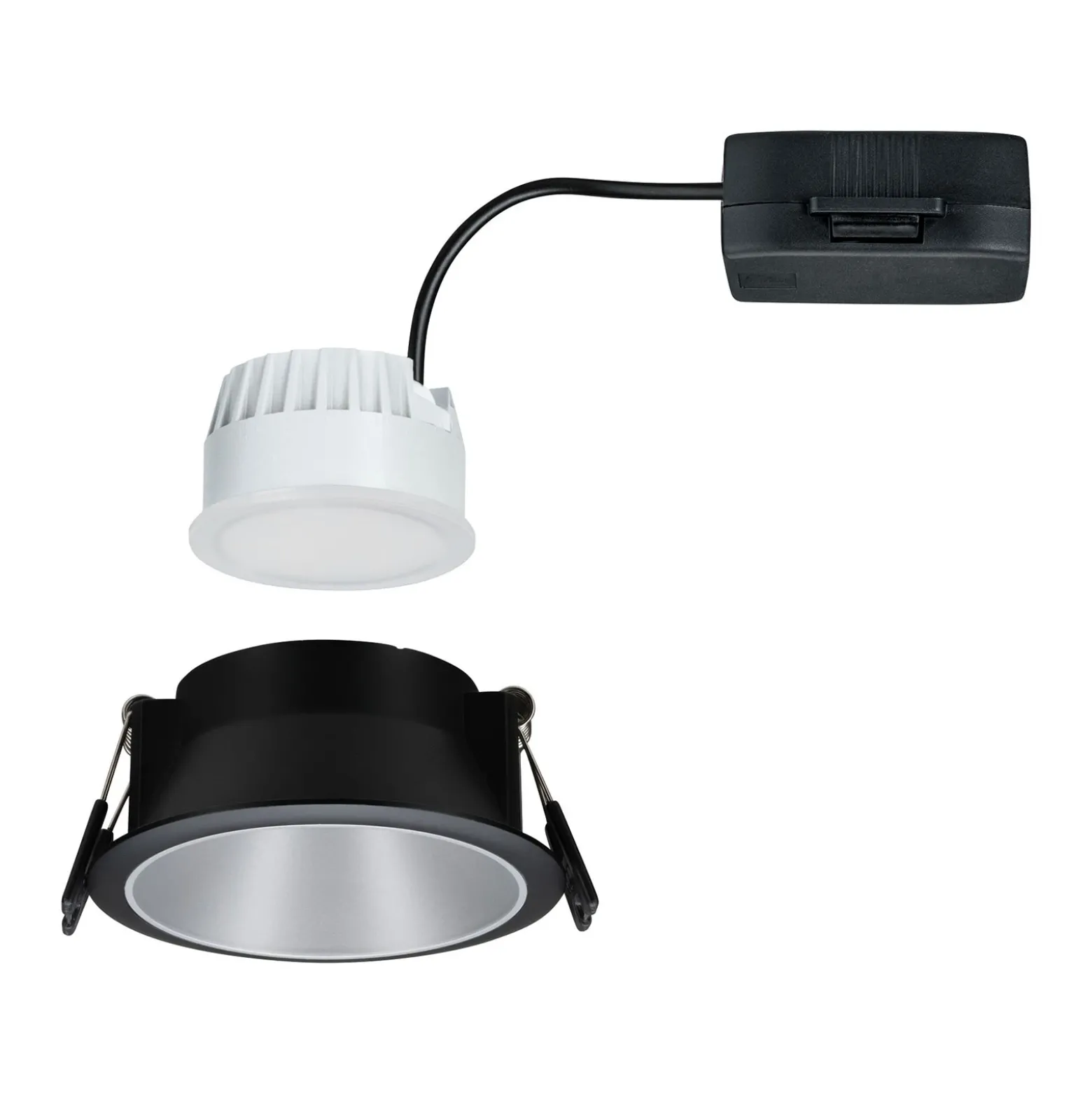 Paulmann Cole spotlight LED, plata-negro