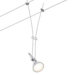 Paulmann Comet foco iluminación sobre cable, cromo