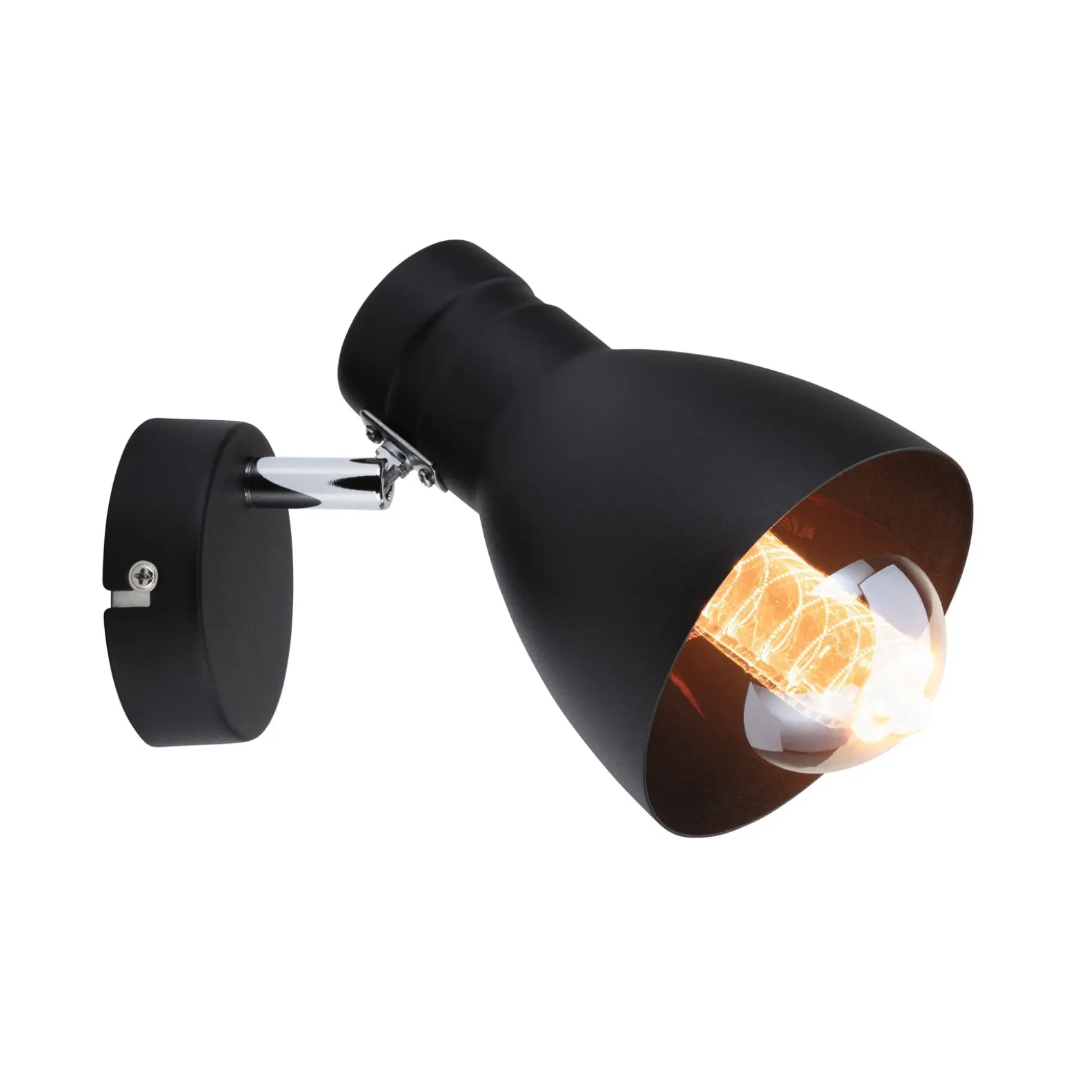 Paulmann Davy lámpara de pared, negro, 1 luz
